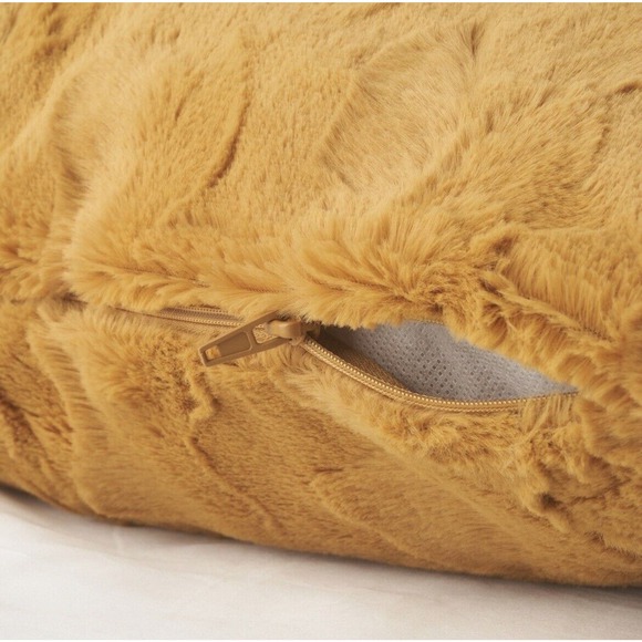 IKEA SPÖKSÄCKMAL SPOKSACKMAL Cushion Cover, Yellow Fur, 20"x20" (705.666.17) NEW - Picture 3 of 4